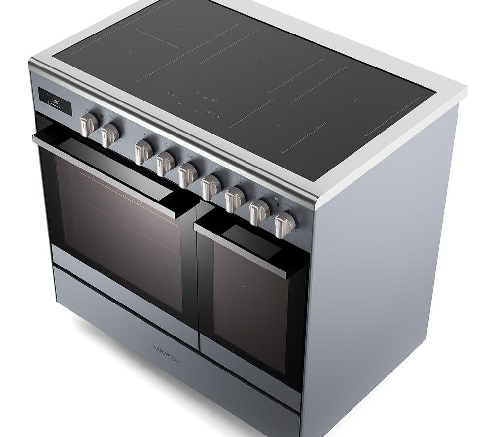 KENWOOD CK603IND-SL 90 cm Electric Induction Range Cooker - Slate Grey & Chrome image number 5 of 14