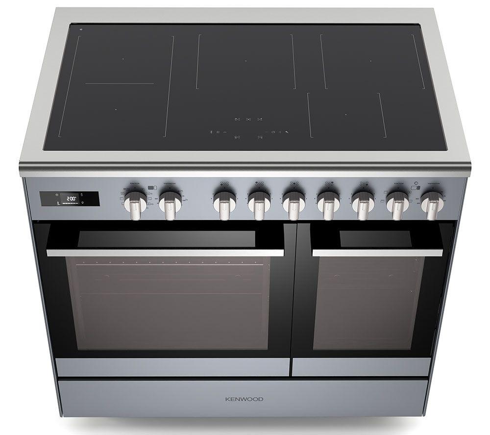 KENWOOD CK603IND-SL 90 cm Electric Induction Range Cooker - Slate Grey & Chrome image number 6 of 14