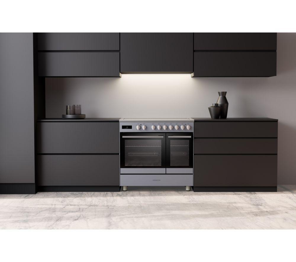 KENWOOD CK603IND-SL 90 cm Electric Induction Range Cooker - Slate Grey & Chrome image number 8 of 14