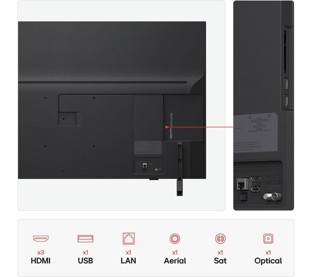 LG QNED82 43" QNED AI 4K HDR Smart TV 2025 - 43QNED82A6B image number 4 of 7