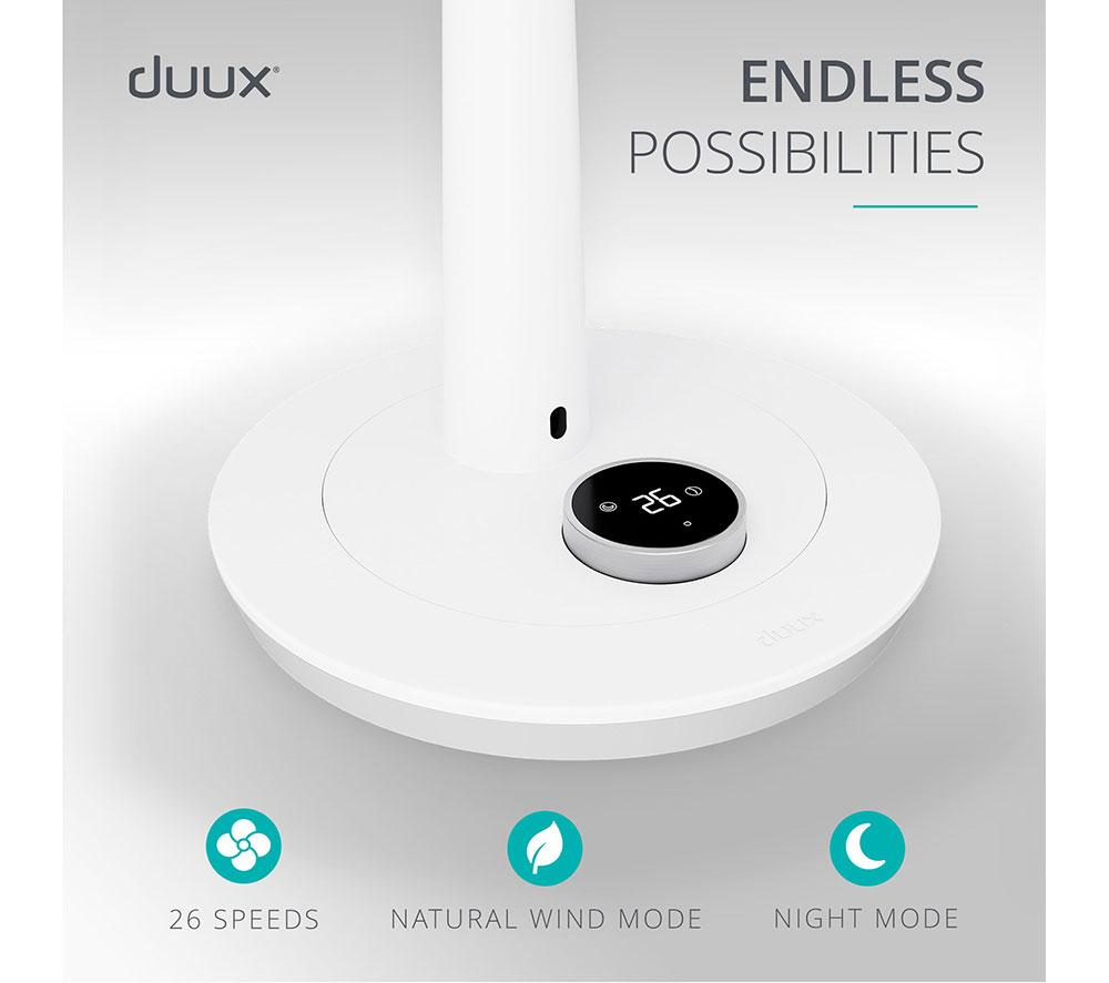 DUUX Whisper 2 13.4" Pedestal Fan - White image number 4 of 10