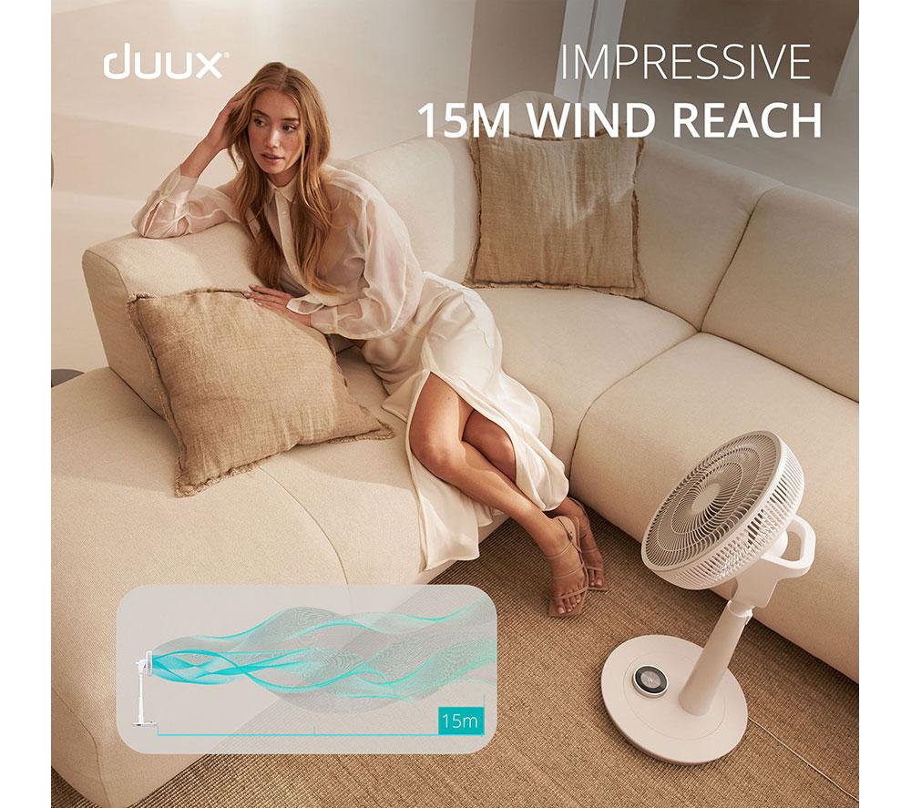 DUUX Whisper 2 13.4" Pedestal Fan - White image number 5 of 10