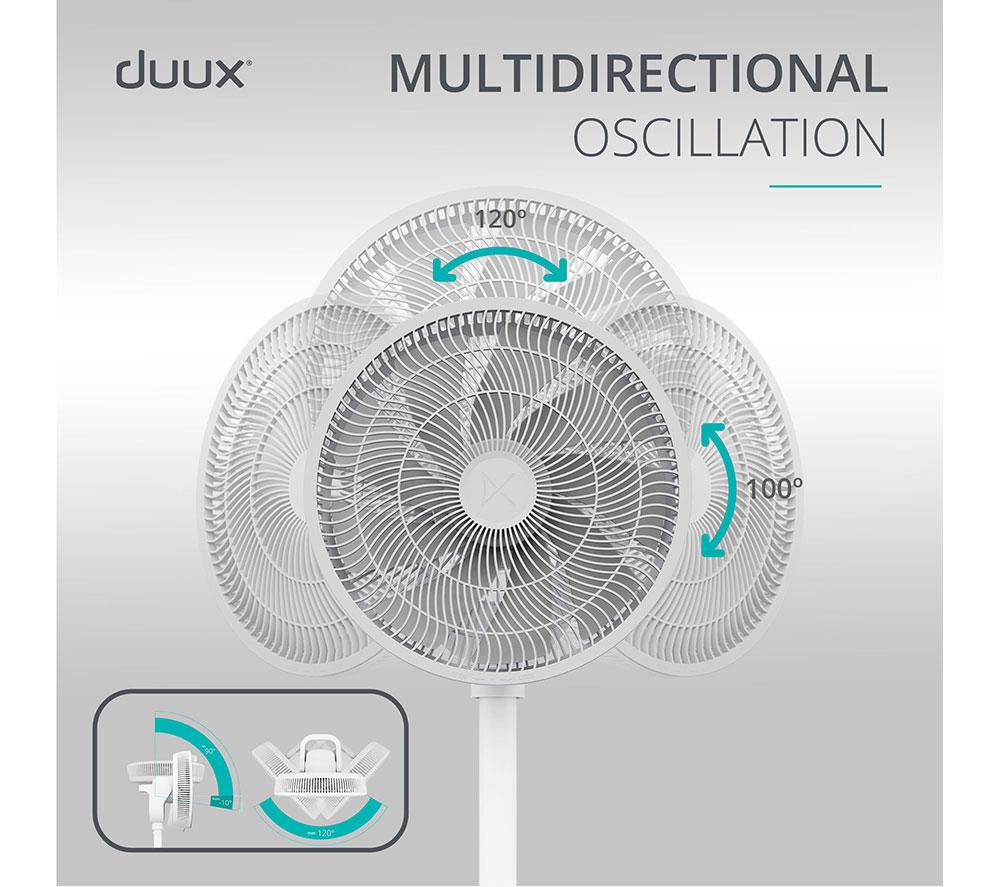 DUUX Whisper 2 13.4" Pedestal Fan - White image number 6 of 10