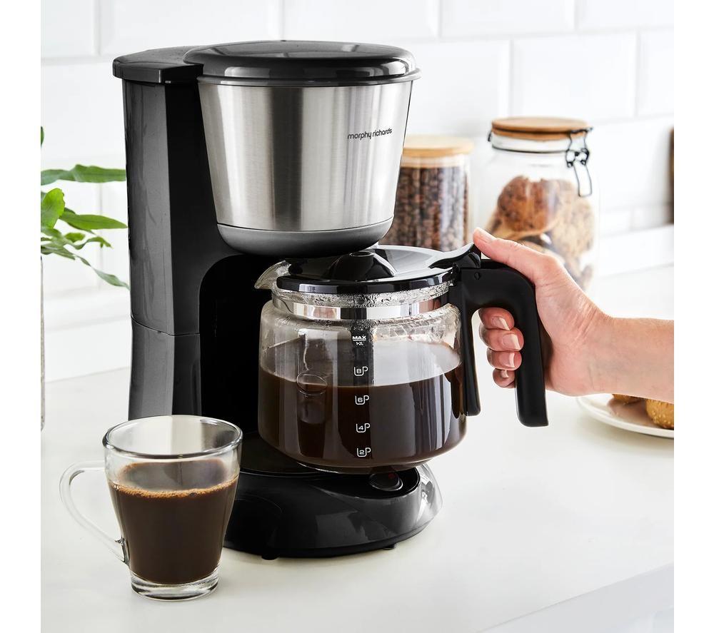 MORPHY RICHARDS Equip 162501 Filter Coffee Machine - Black & Silver image number 3 of 3