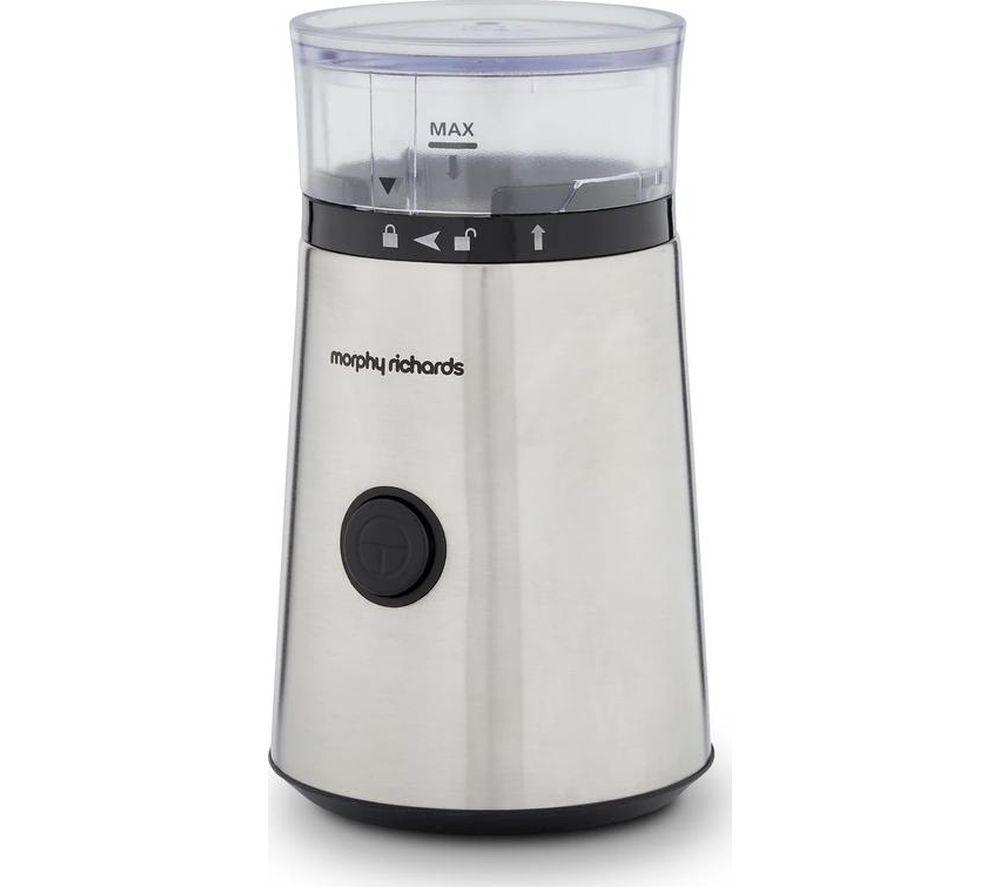 MORPHY RICHARDS Brew & Blend Electric Coffee Grinder - Silver image number 2 of 9