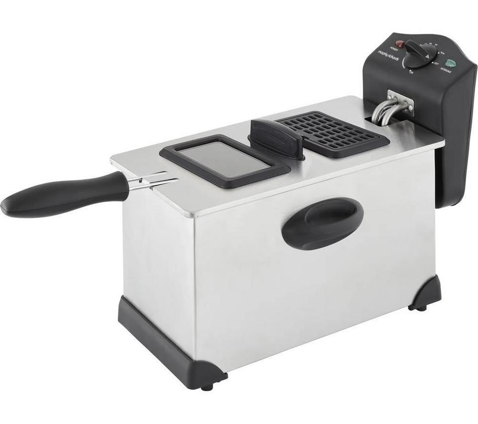 MORPHY RICHARDS Clear View 482000 Deep Fryer - Silver & Black