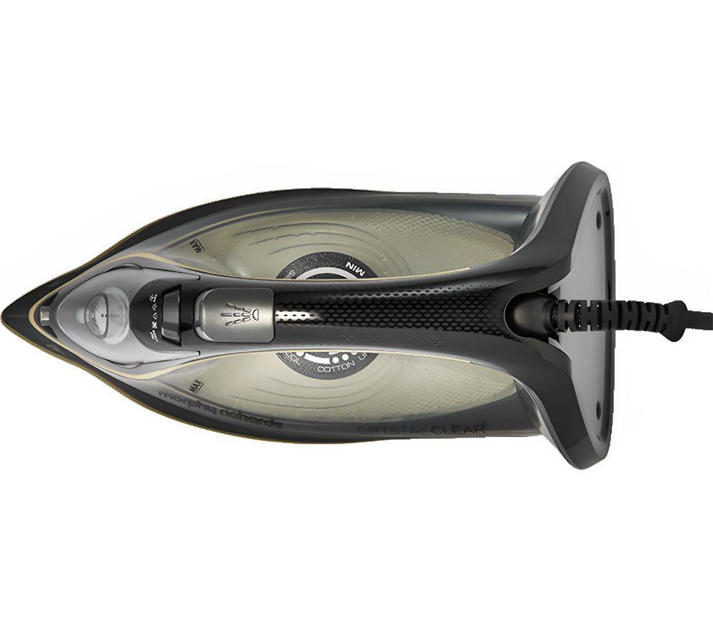 MORPHY RICHARDS Crystal Clear 300302 Steam Iron - Black & Gold image number 2 of 11