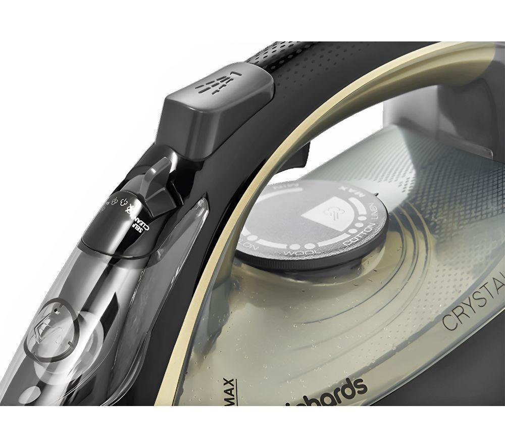 MORPHY RICHARDS Crystal Clear 300302 Steam Iron - Black & Gold image number 5 of 11