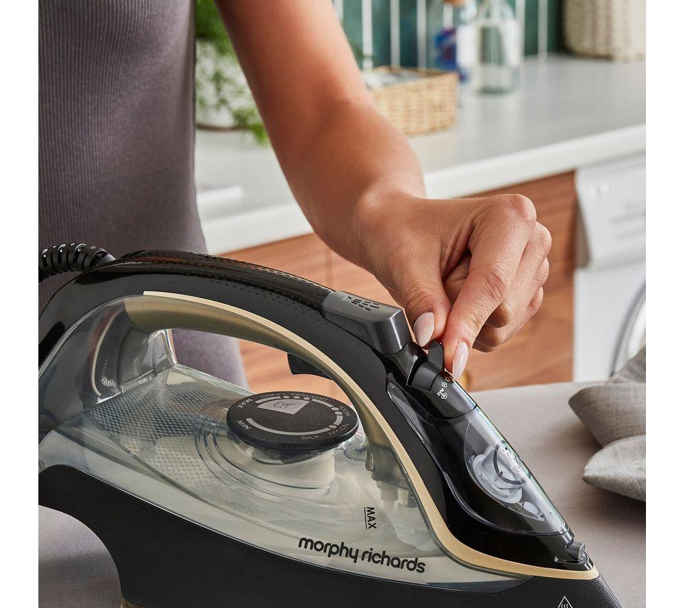 MORPHY RICHARDS Crystal Clear 300302 Steam Iron - Black & Gold image number 11 of 11
