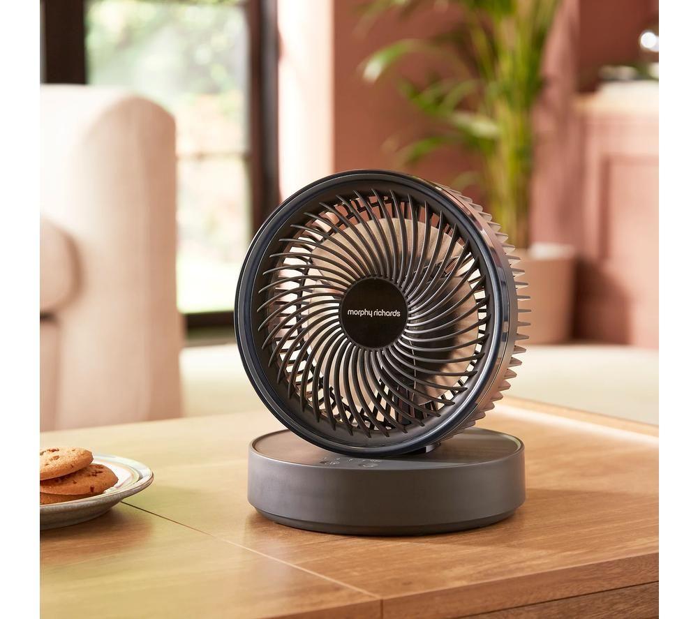MORPHY RICHARDS Air Flex Portable 6&rdquo; Rechargeable USB Desk Fan - Grey image number 7 of 12