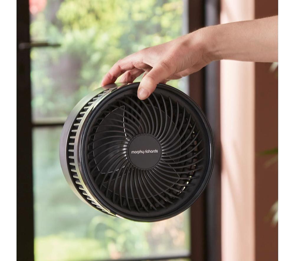MORPHY RICHARDS Air Flex Portable 6&rdquo; Rechargeable USB Desk Fan - Grey image number 9 of 12