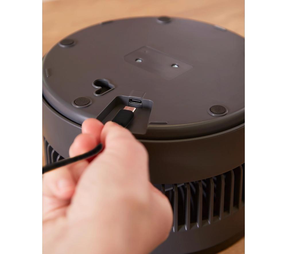 MORPHY RICHARDS Air Flex Portable 6&rdquo; Rechargeable USB Desk Fan - Grey image number 11 of 12