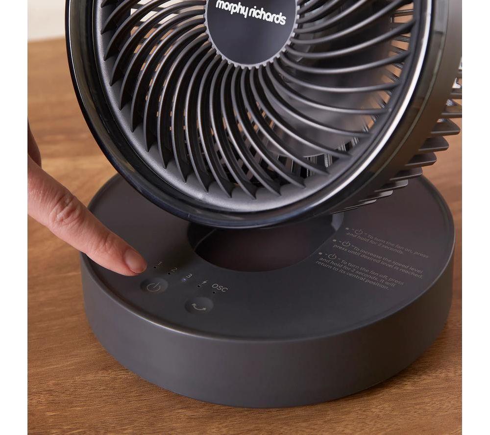 MORPHY RICHARDS Air Flex Portable 6&rdquo; Rechargeable USB Desk Fan - Grey image number 12 of 12