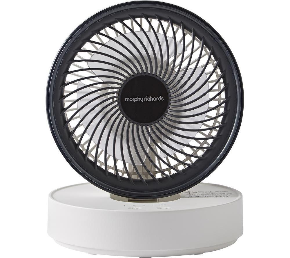 Morphy Richards Air Flex Portable 6 Desk Fan - White, White