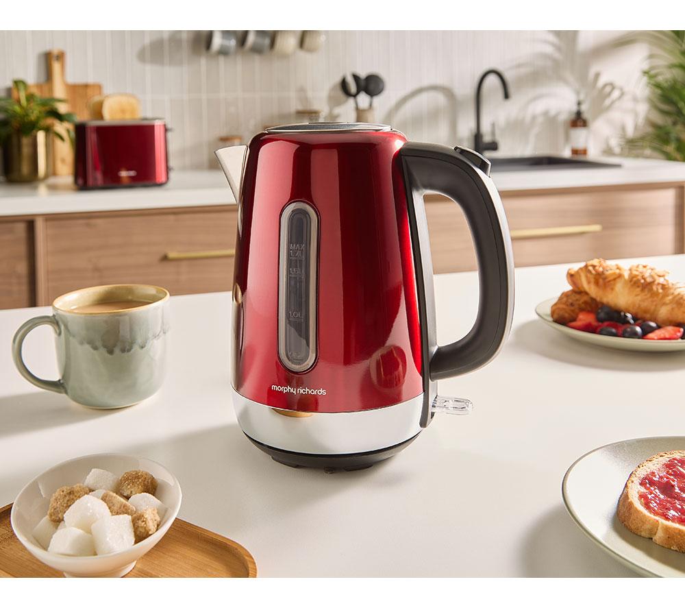 MORPHY RICHARDS Equip 102785 Jug Kettle - Metallic Red image number 3 of 8