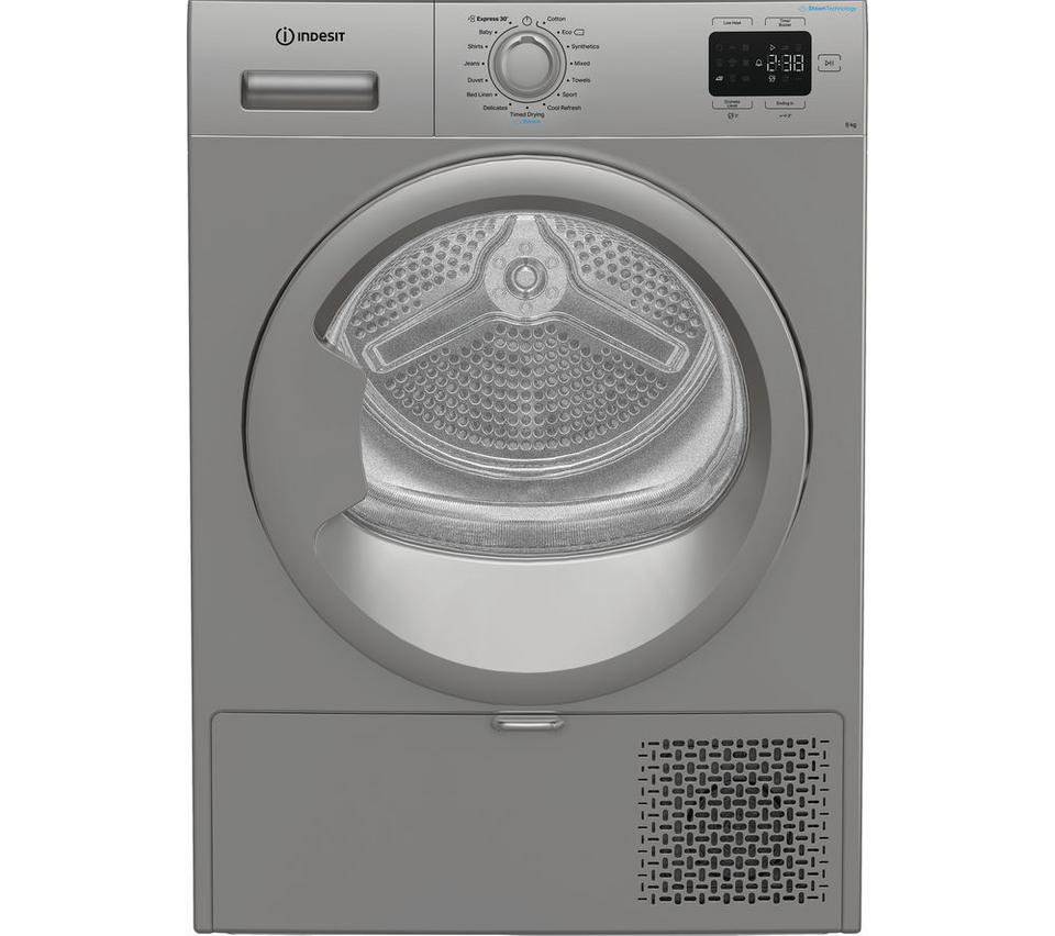 INDESIT C YD 92D SS UK 9 kg Heat Pump Tumble Dryer - Silver