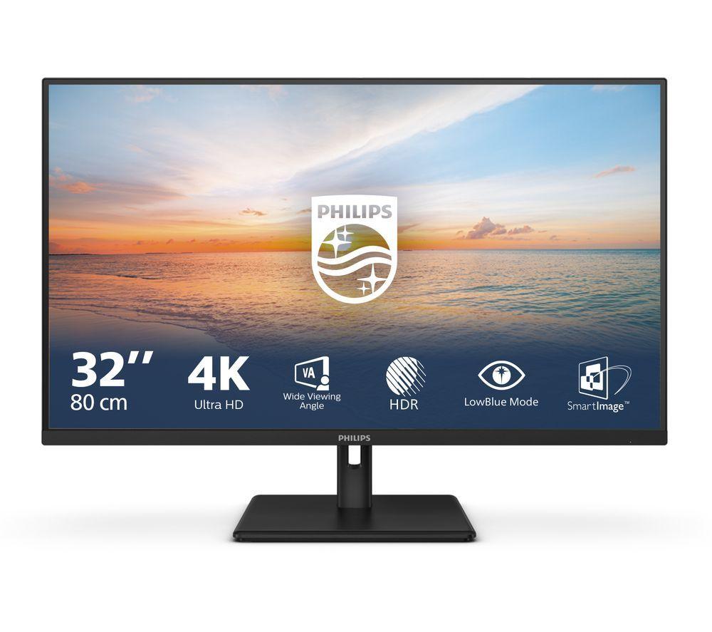 Philips 32E1N1800LA/00 4K Ultra HD 32inch VA LCD Monitor - Black
