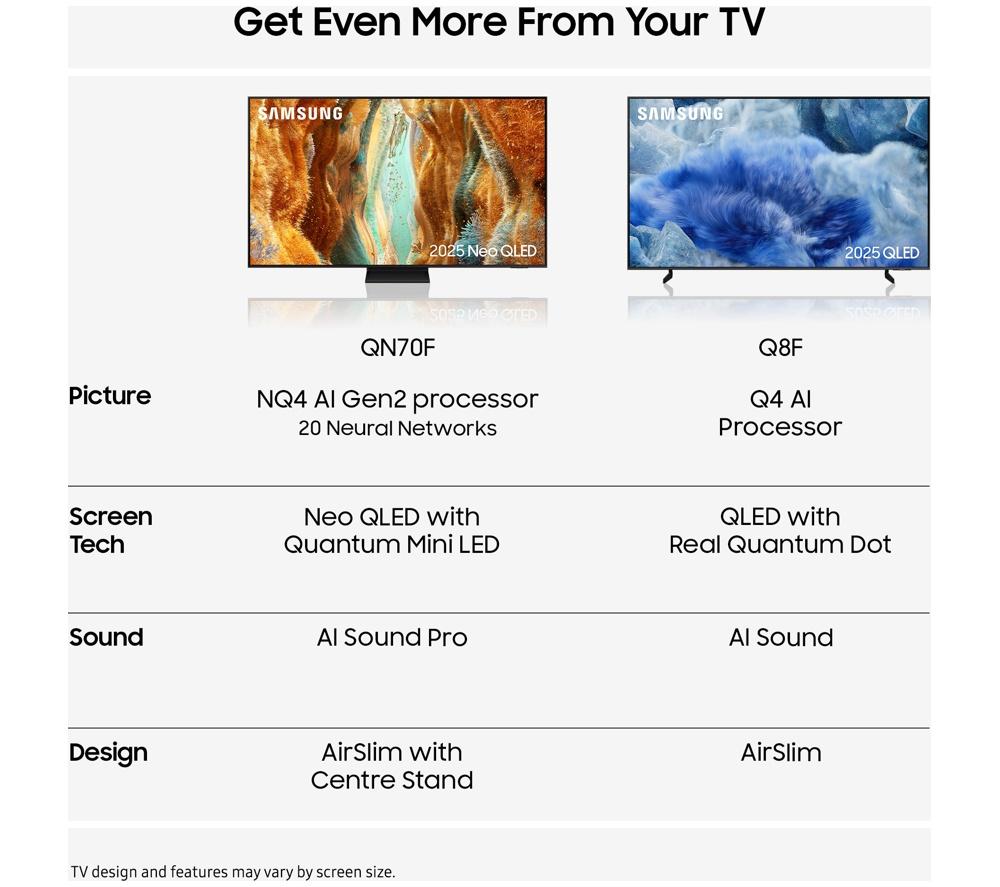 SAMSUNG Q8F 43" QLED 4K Vision AI Smart TV 2025 - QE43Q8F image number 8 of 11