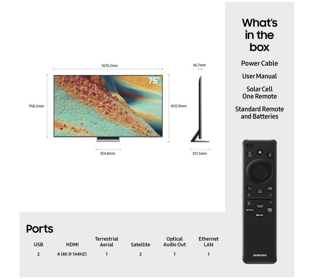 SAMSUNG QN85F 75" Neo QLED 4K Mini LED Vision AI Smart TV 2025 - QE75QN85F image number 6 of 11