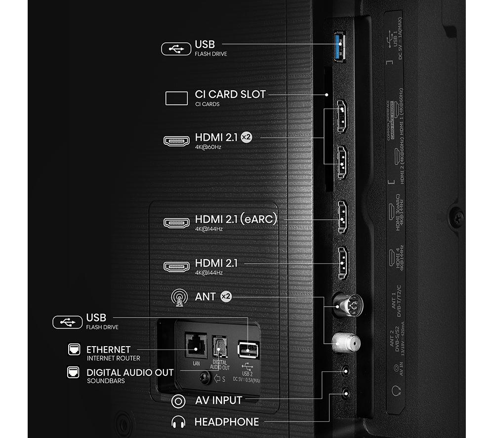 HISENSE E7Q PRO 55" QLED 4K HDR Smart TV with Freely - 55E7QTUK PRO image number 11 of 15