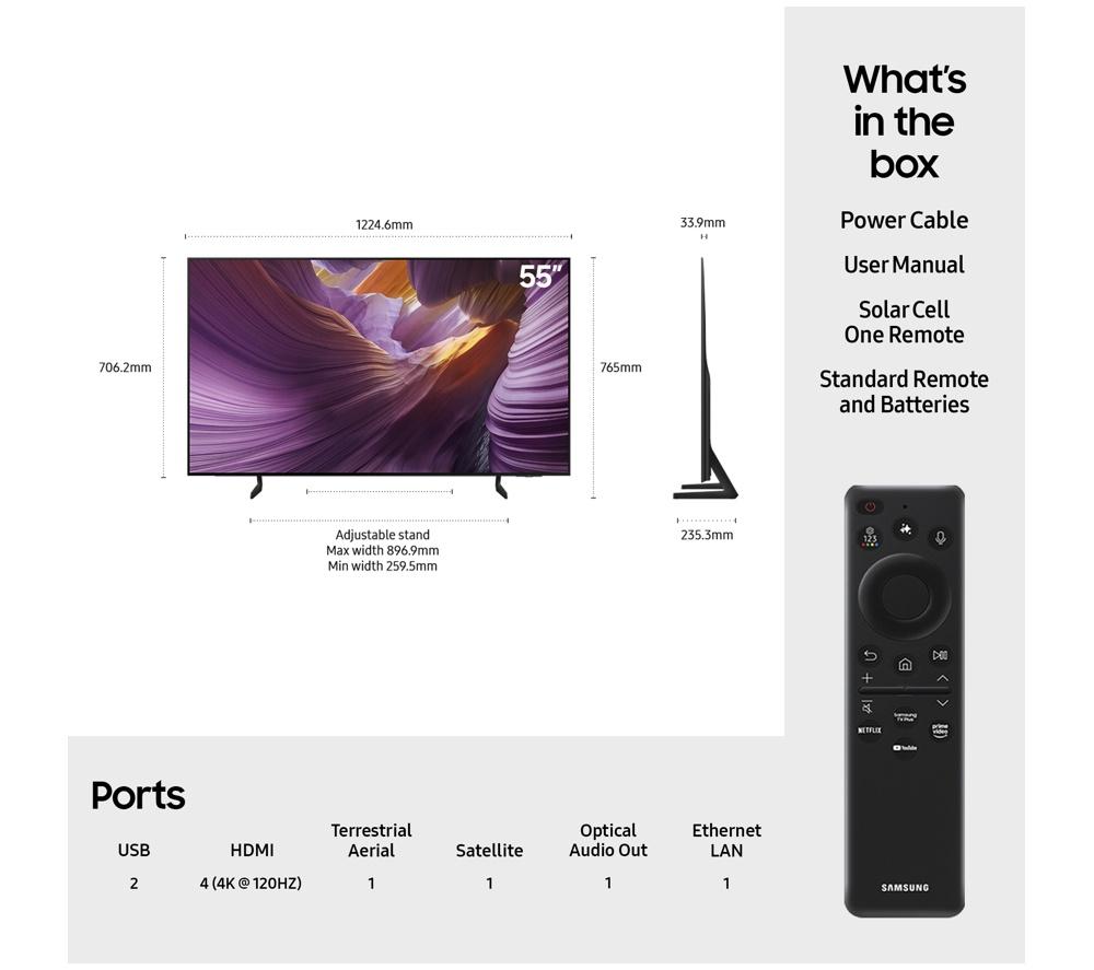 SAMSUNG S85F 55" OLED 4K Vision AI Smart TV 2025 - QE55S85F image number 7 of 12