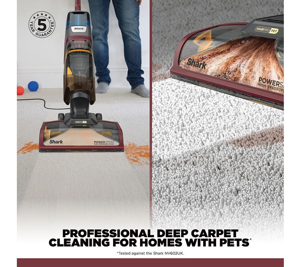 SHARK CarpetXpert HairPro Pet EX220UK Upright Carpet Cleaner - Magenta image number 2 of 6