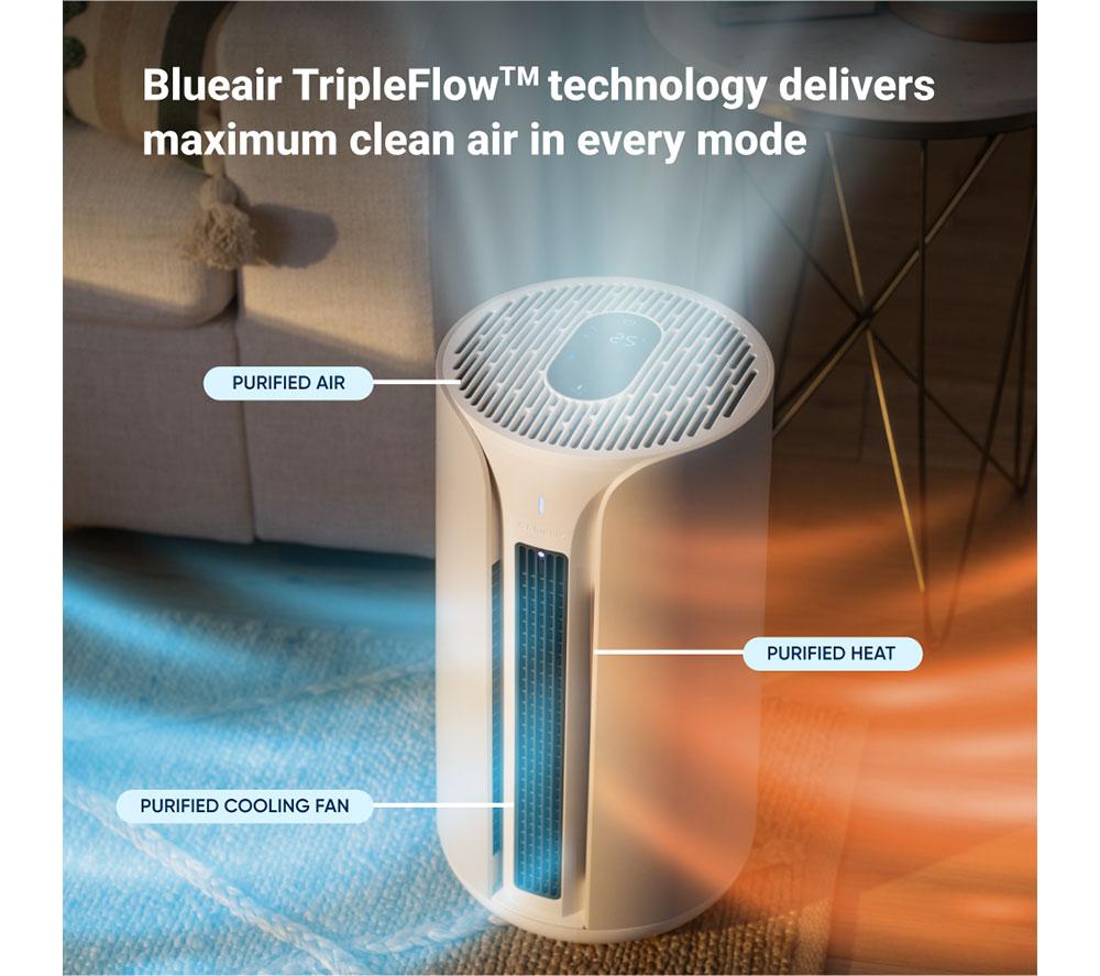 BLUEAIR ComfortPure 3-in-1 T10i Smart Air Purifier - White & Beige image number 3 of 10
