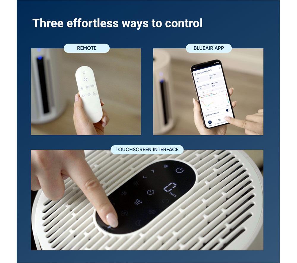 BLUEAIR ComfortPure 3-in-1 T10i Smart Air Purifier - White & Beige image number 6 of 10