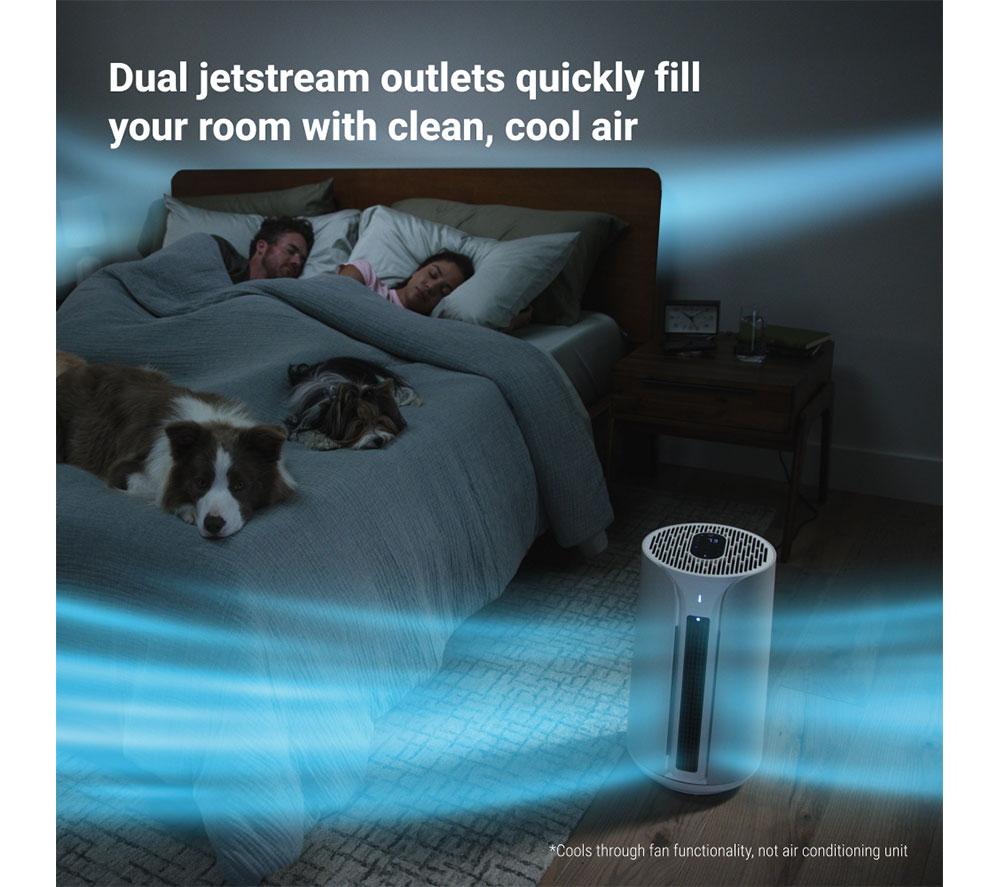 BLUEAIR ComfortPure 3-in-1 T10i Smart Air Purifier - White & Beige image number 9 of 10