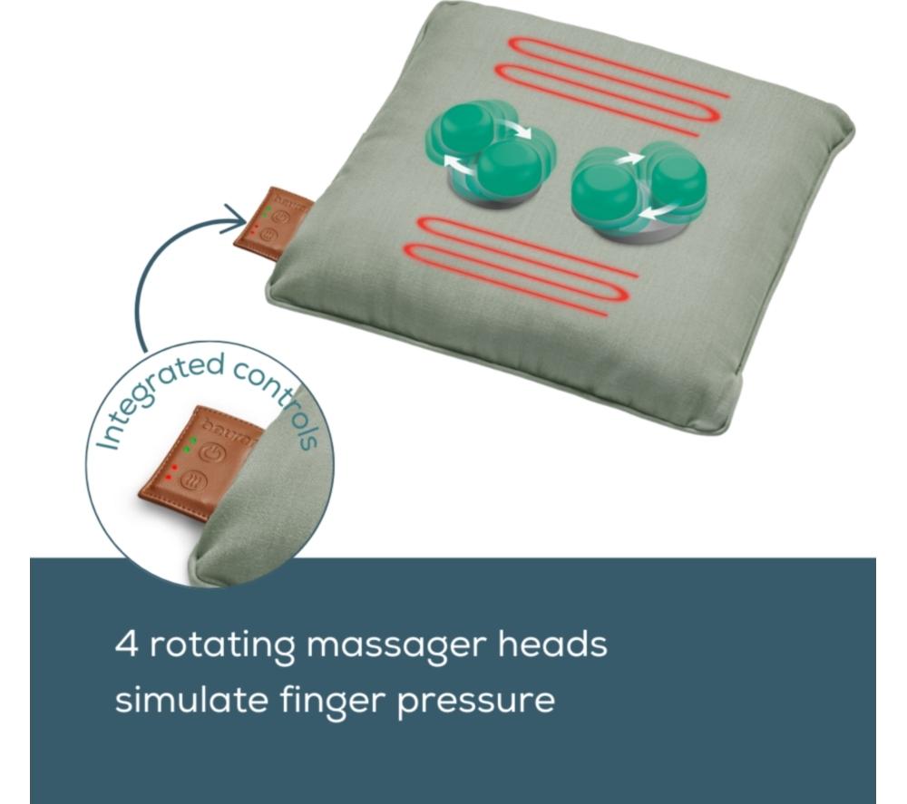 BEURER Shiatsu Massage Cushion - Mint Green image number 5 of 7