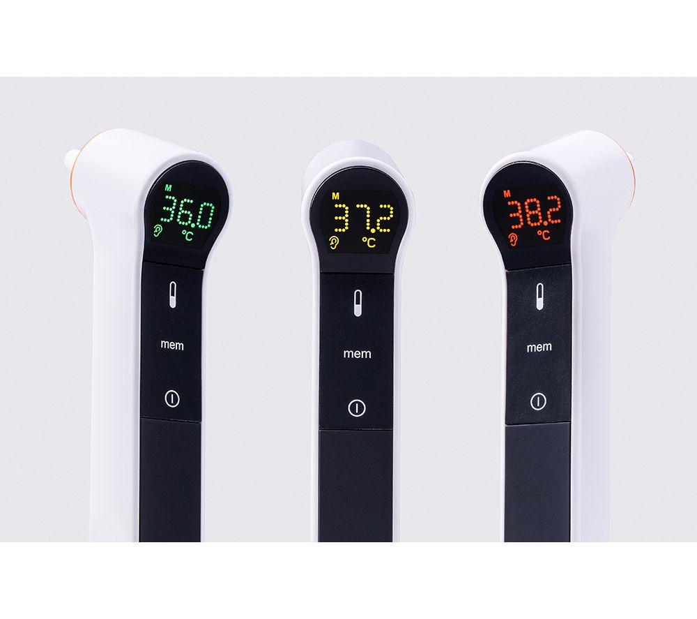 KINETIK Infrared Ear & Forehead Thermometer - White & Black image number 2 of 3