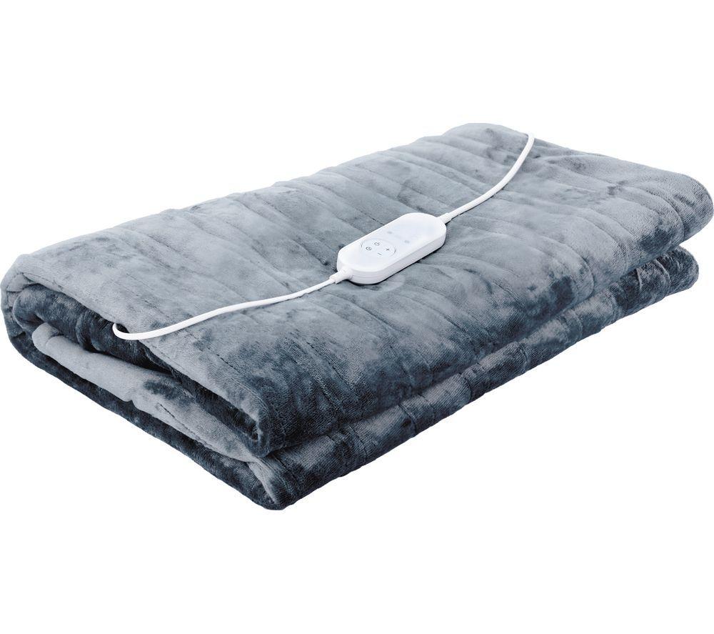 STATUS SGEOB1PKB6 Heated Electric Throw Blanket - Grey, 160 x 120 cm image number 2 of 4