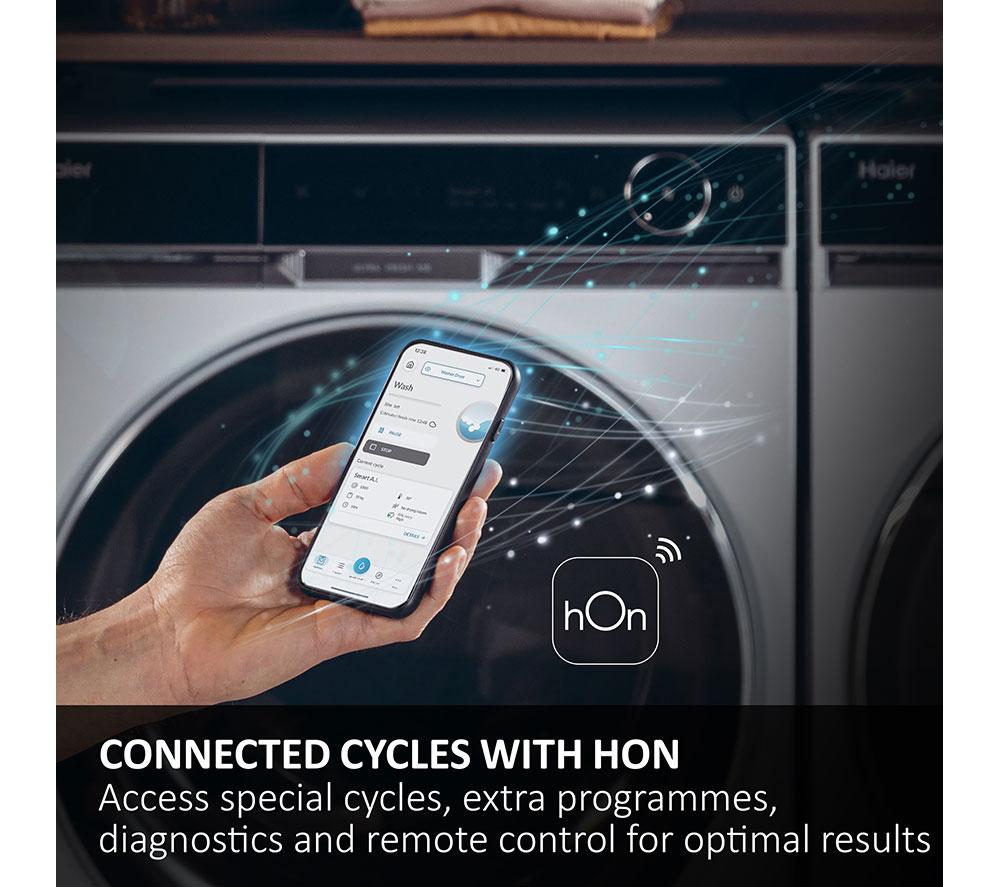 HAIER X Series 5 HW100-BP14357GUUK WiFi-enabled 10 kg 1400 Spin Washing Machine - Graphite image number 12 of 16