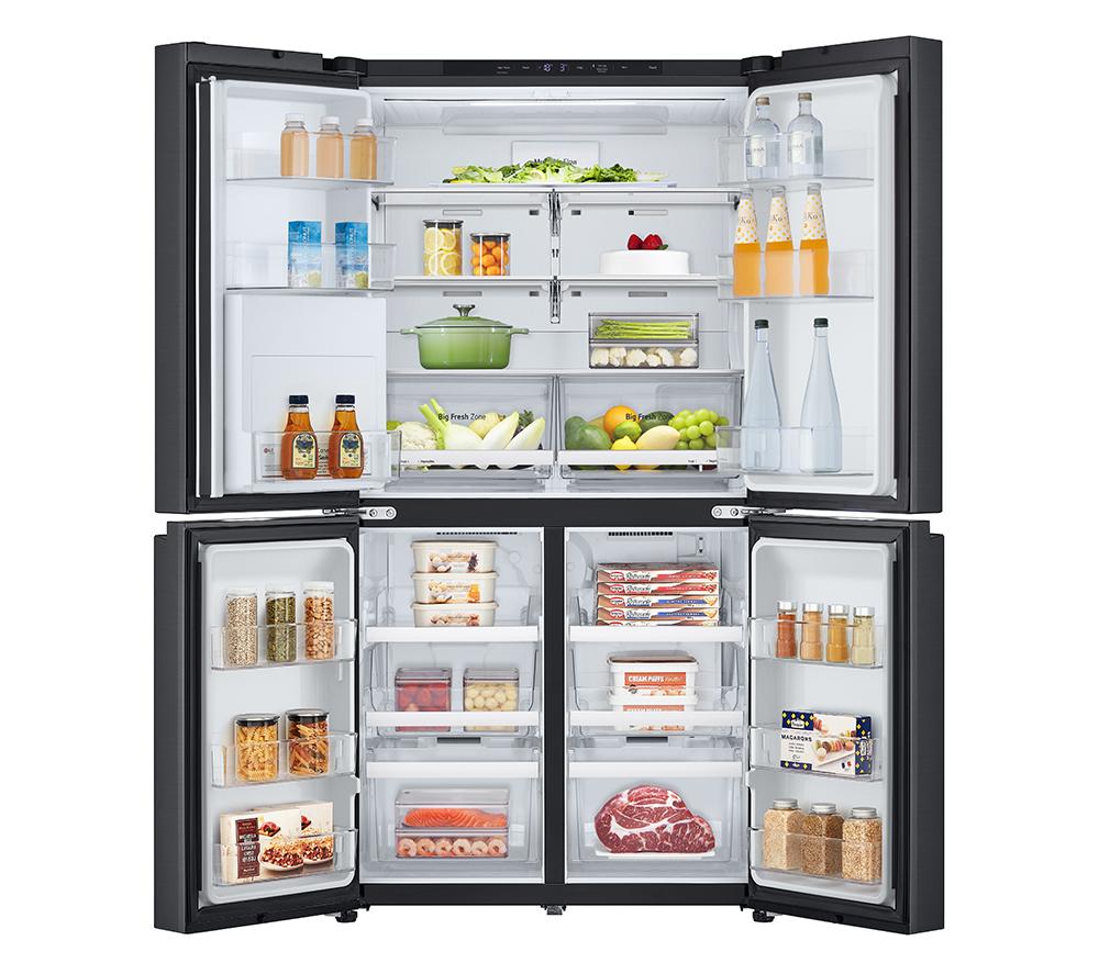 LG NatureFRESH GMF960EV4E Smart Fridge Freezer - Essence Black Steel image number 13 of 17