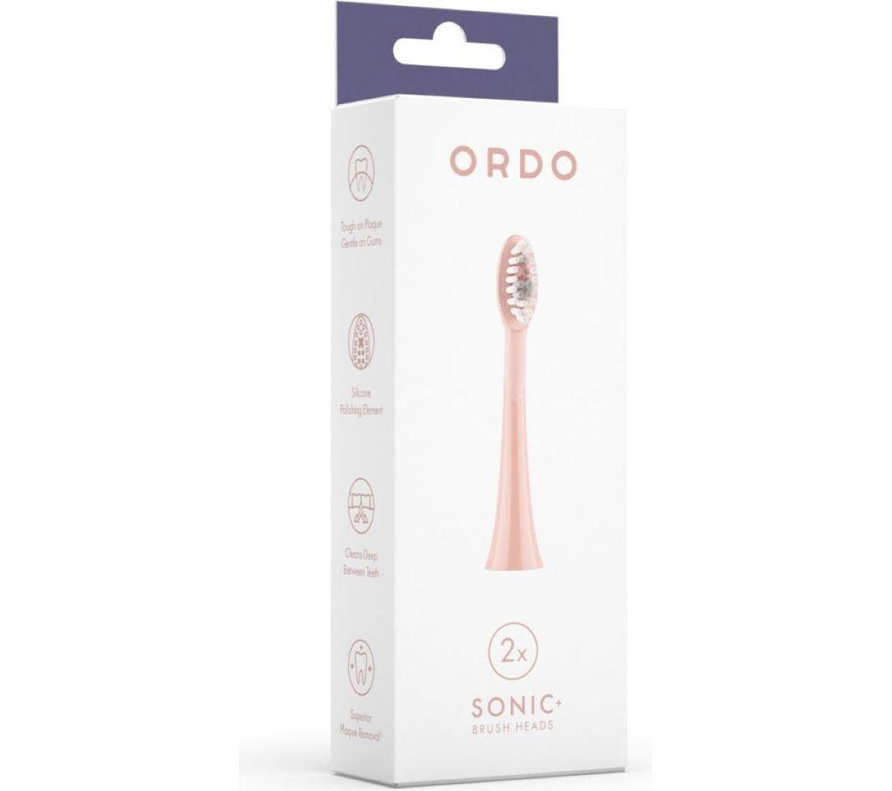 ORDO Sonic+ Replacement Toothbrush Heads - Pack of 2, Rose Gold image number 2 of 4