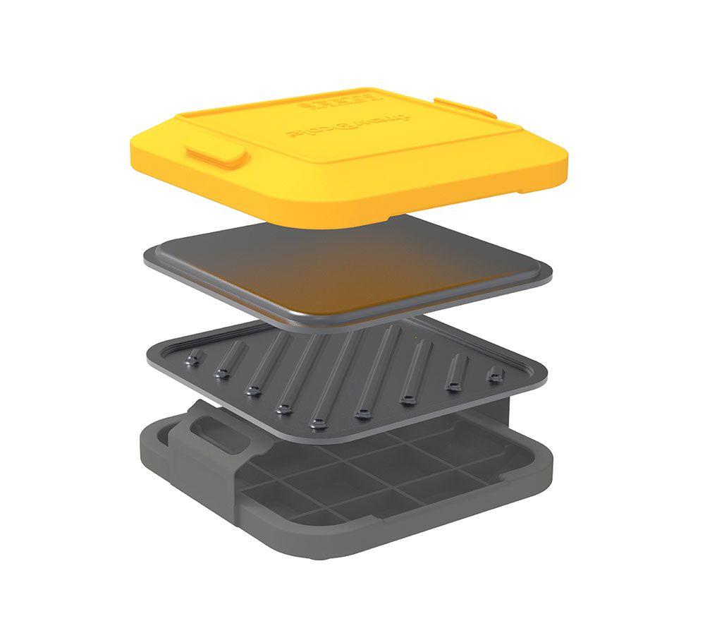 DREW&COLE Clever Micro Toastie Maker for Microwaves - Yellow & Grey image number 2 of 29