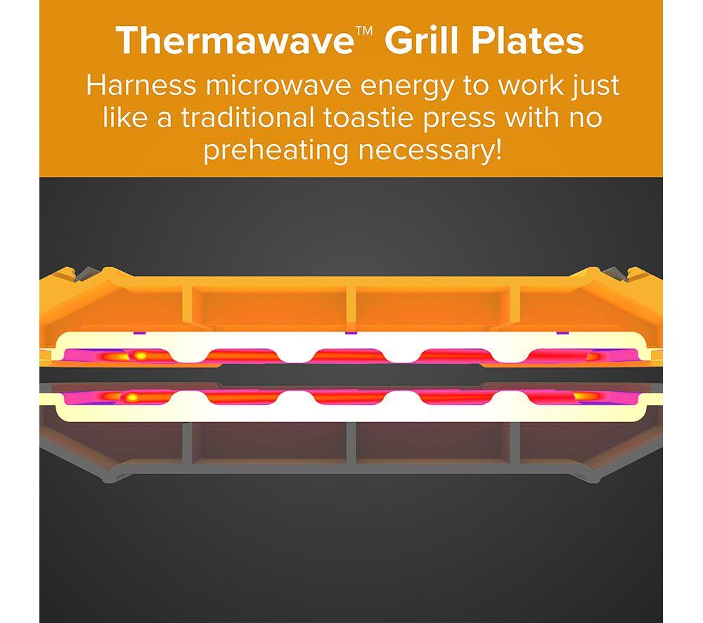 DREW&COLE Clever Micro Toastie Maker for Microwaves - Yellow & Grey image number 6 of 29