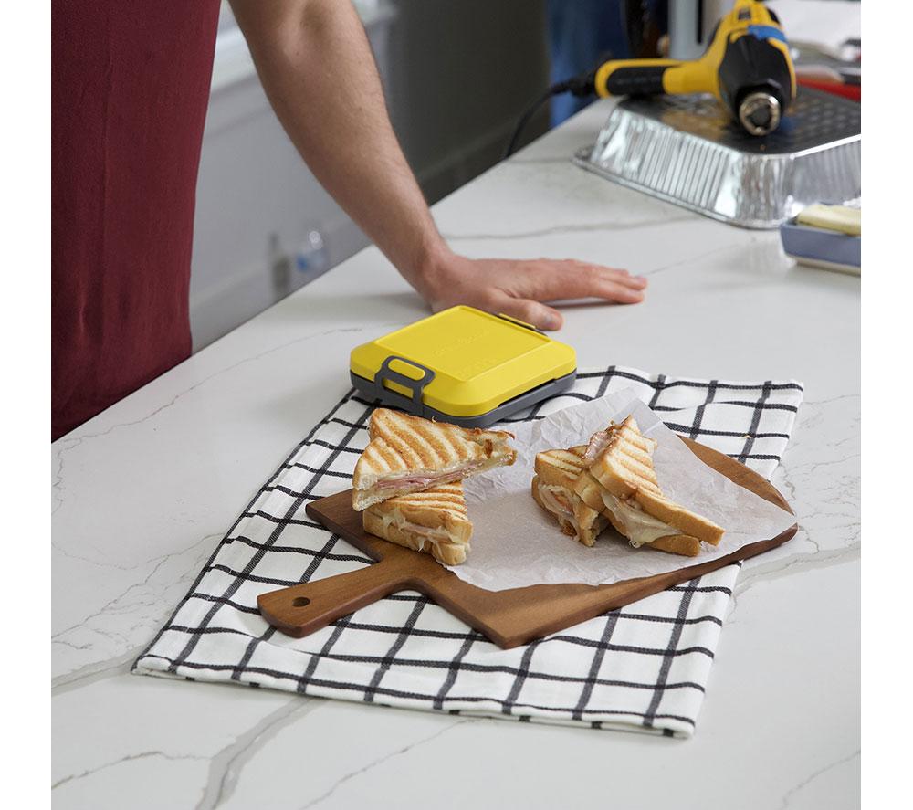 DREW&COLE Clever Micro Toastie Maker for Microwaves - Yellow & Grey image number 23 of 29