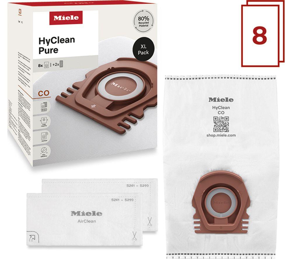 MIELE HyClean Pure CO Vacuum Cleaner Bags - XL, Pack of 8 image number 5 of 5