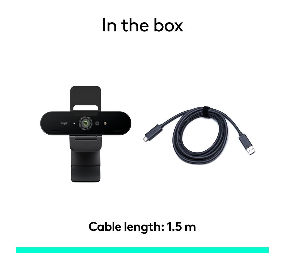 LOGITECH Brio 4K Ultra HD Webcam - Graphite image number 9 of 9