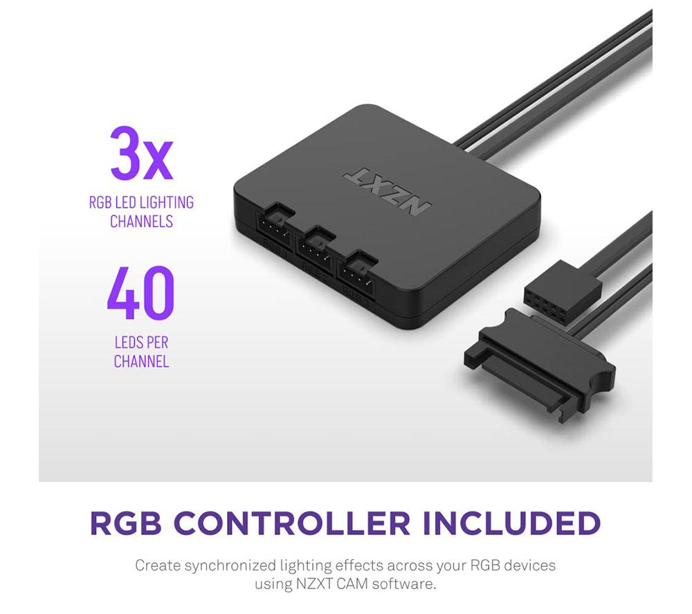 NZXT F140 RGB Duo 140 mm PWM Fan - Twin Pack image number 6 of 8