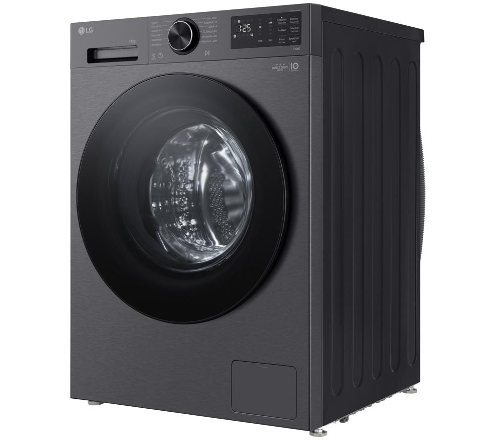 LG Series 5 AI Direct Drive F4X5011TBB 11 kg 1400 Spin Washing Machine - Graphite image number 14 of 16