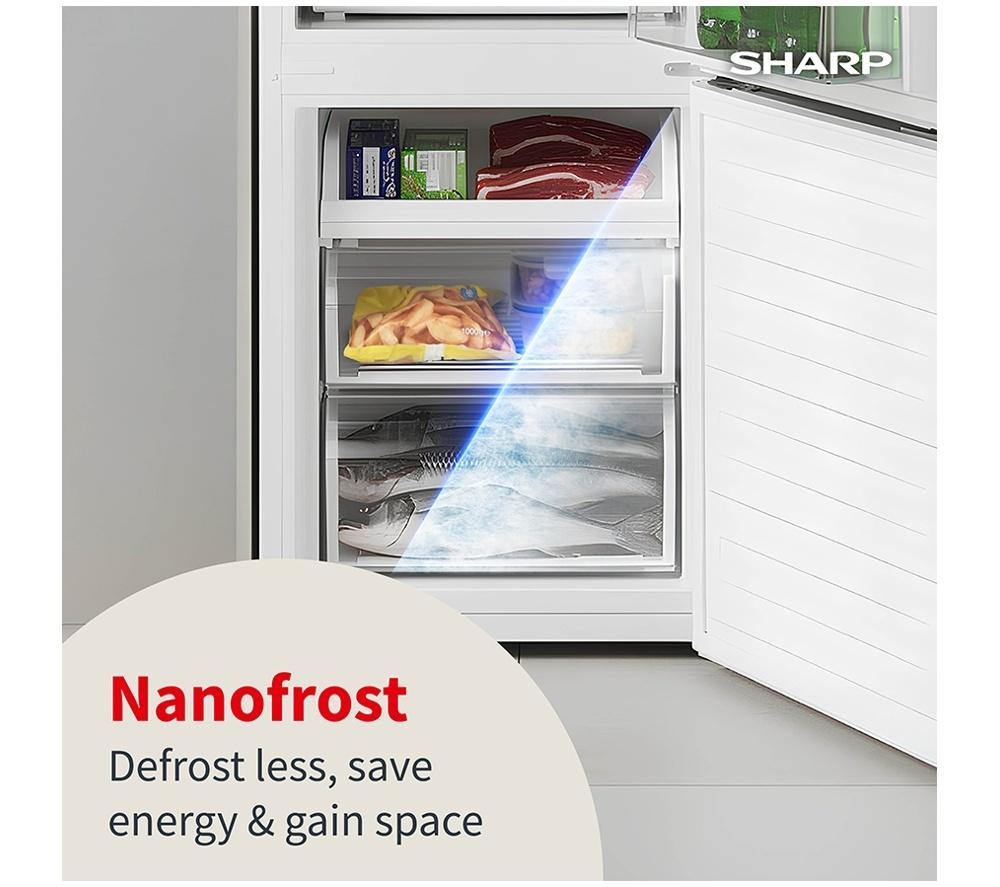 SHARP SJ-BB02DTXWE-EN 60/40 Fridge Freezer - White image number 4 of 9