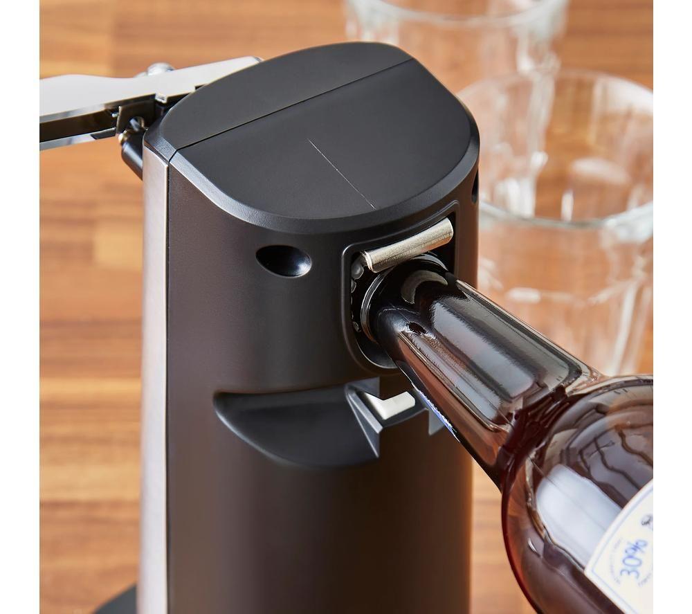 MORPHY RICHARDS 3-in-1 Electric Tin Can Opener - Silver & Black image number 4 of 14