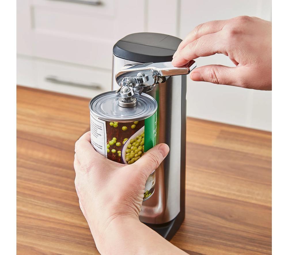 MORPHY RICHARDS 3-in-1 Electric Tin Can Opener - Silver & Black image number 8 of 14