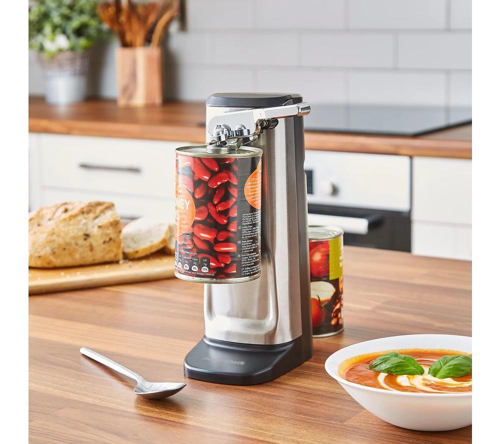 MORPHY RICHARDS 3-in-1 Electric Tin Can Opener - Silver & Black image number 10 of 14