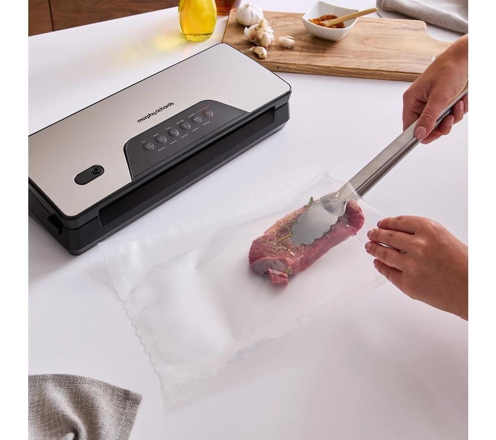 MORPHY RICHARDS 432040 Vacuum Sealer - Silver & Black image number 2 of 14