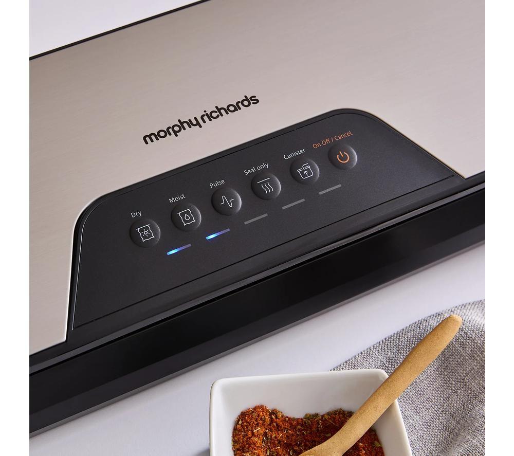 MORPHY RICHARDS 432040 Vacuum Sealer - Silver & Black image number 3 of 14