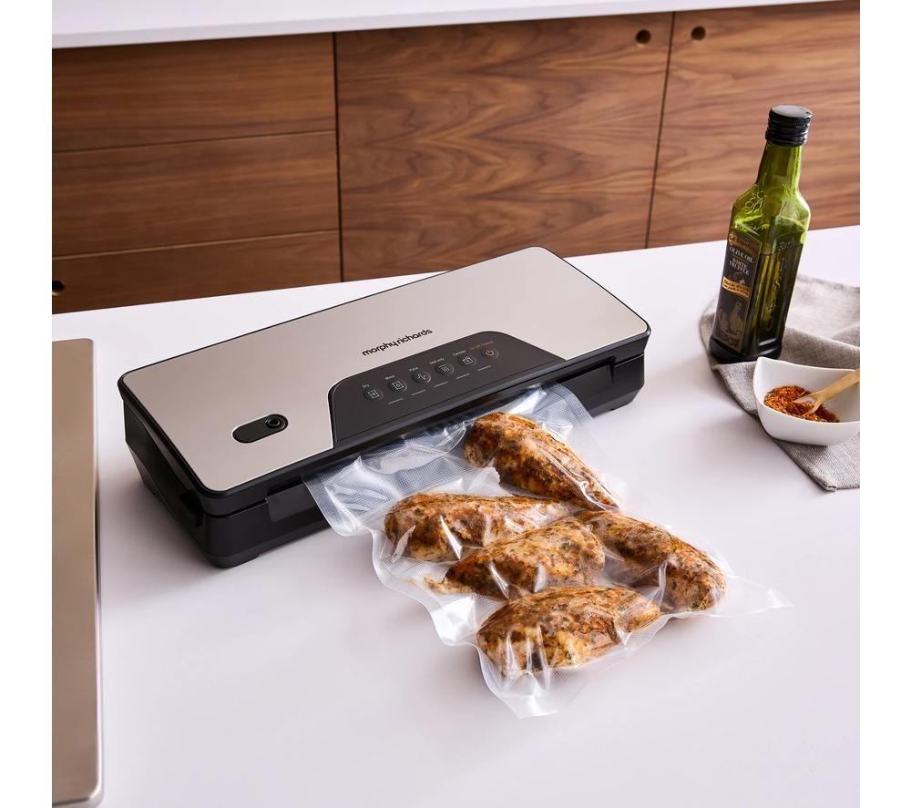 MORPHY RICHARDS 432040 Vacuum Sealer - Silver & Black image number 4 of 14