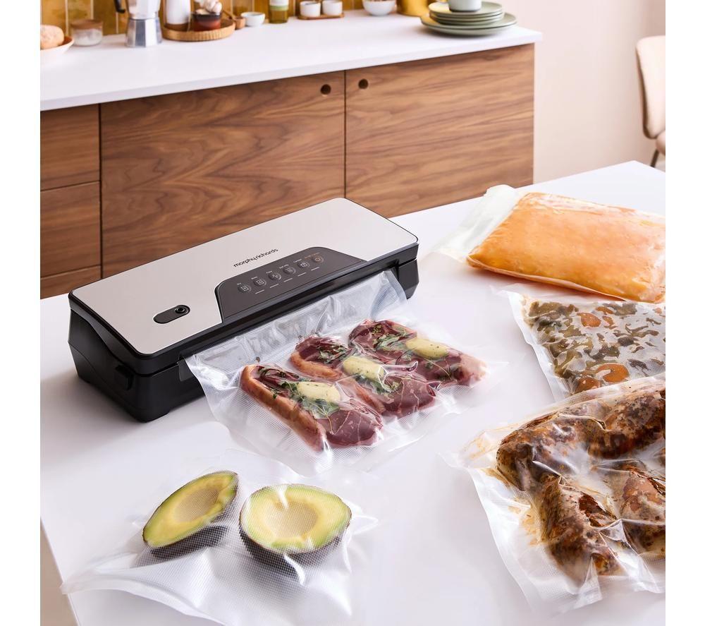 MORPHY RICHARDS 432040 Vacuum Sealer - Silver & Black image number 5 of 14